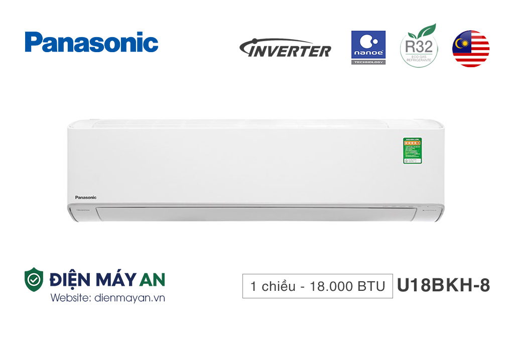 Điều hòa Panasonic CU/CS-U18BKH-8 bảo hành máy 1 năm và máy nén 12 năm
